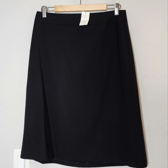 NWT Banana Republic Wool Black Skirt. Women's size 8 Tall. - Picture 11 of 14